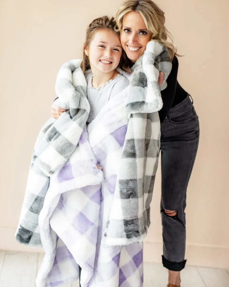 Buffalo Check Lilac Blanket