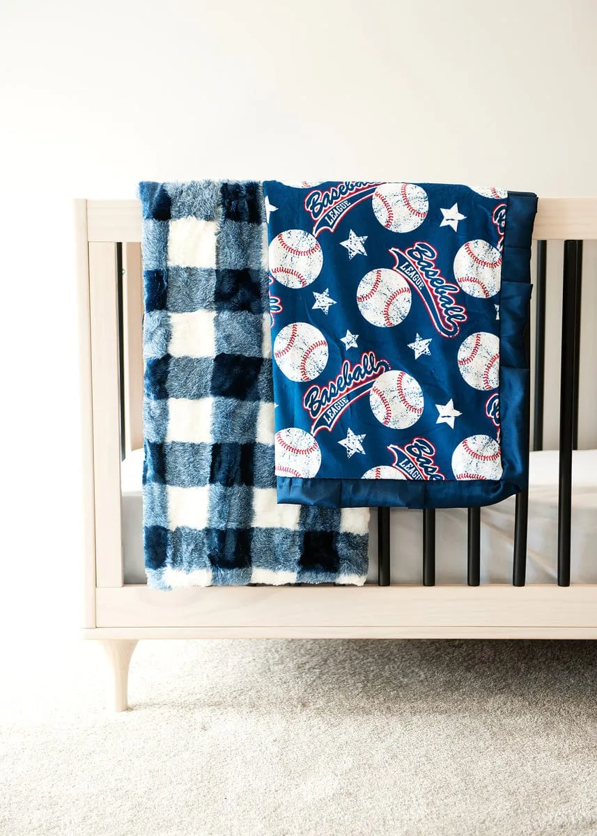 Buffalo Check Navy Blanket