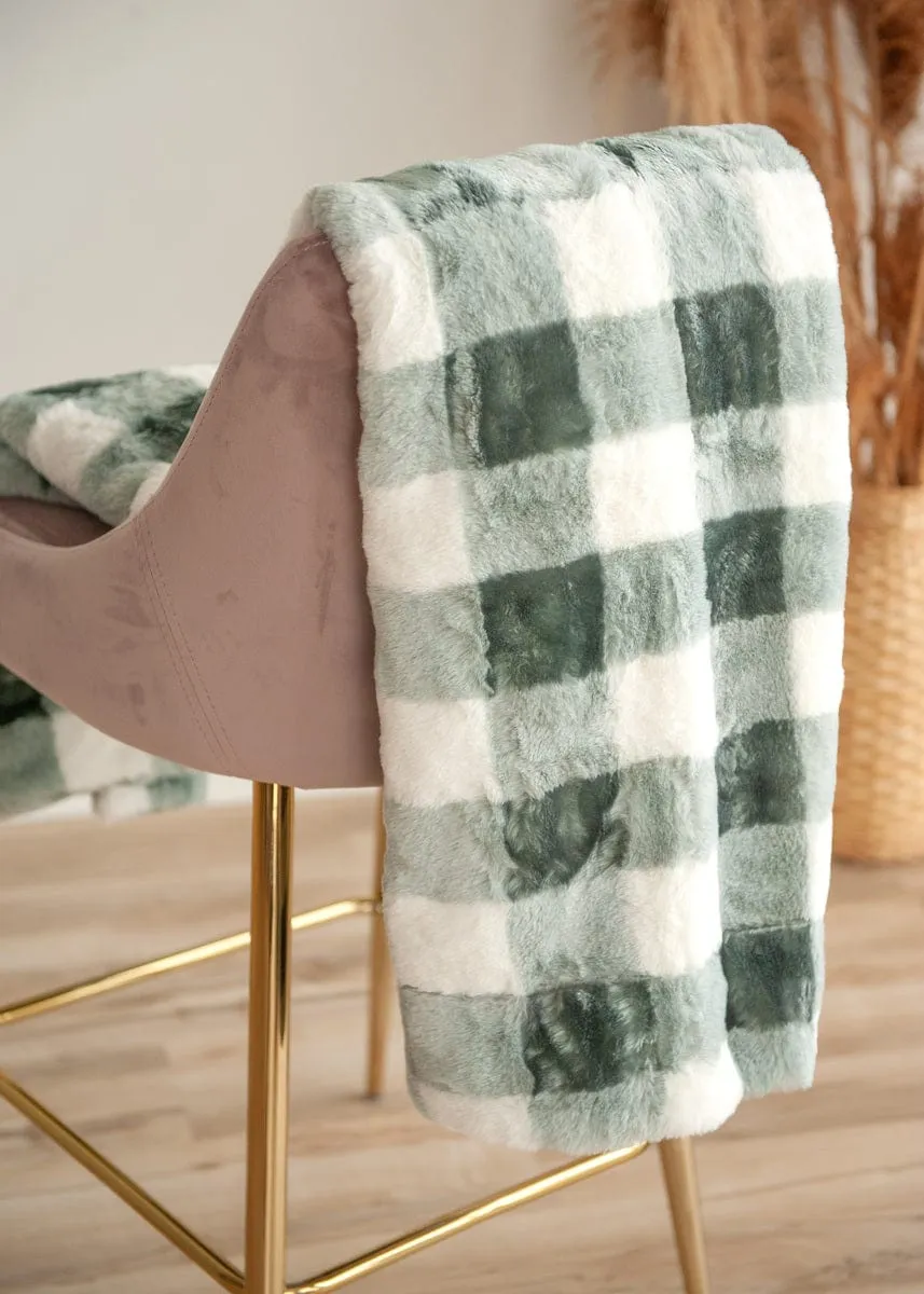 Buffalo Check Silver Mist Blanket