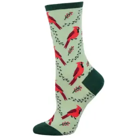 'Cardinal Tracks' Women's printed socks