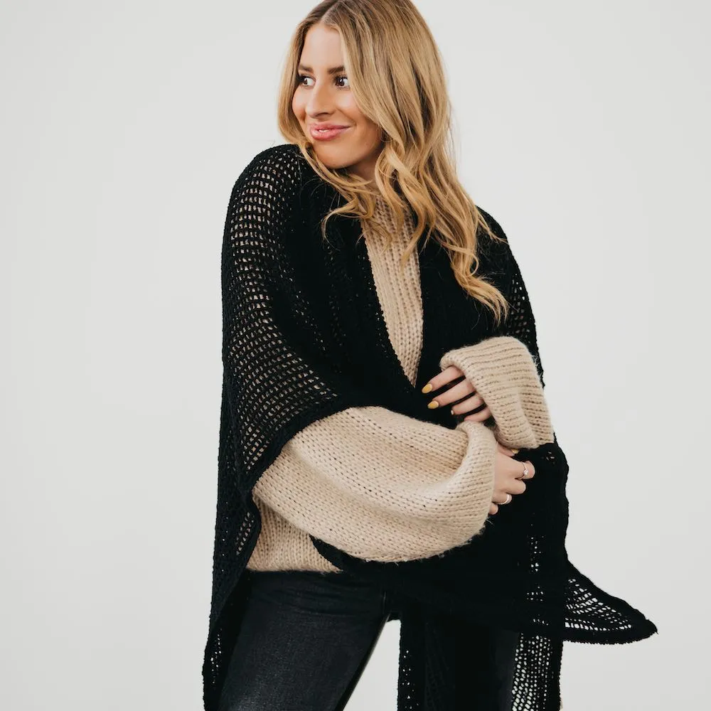 Cece Crochet Poncho