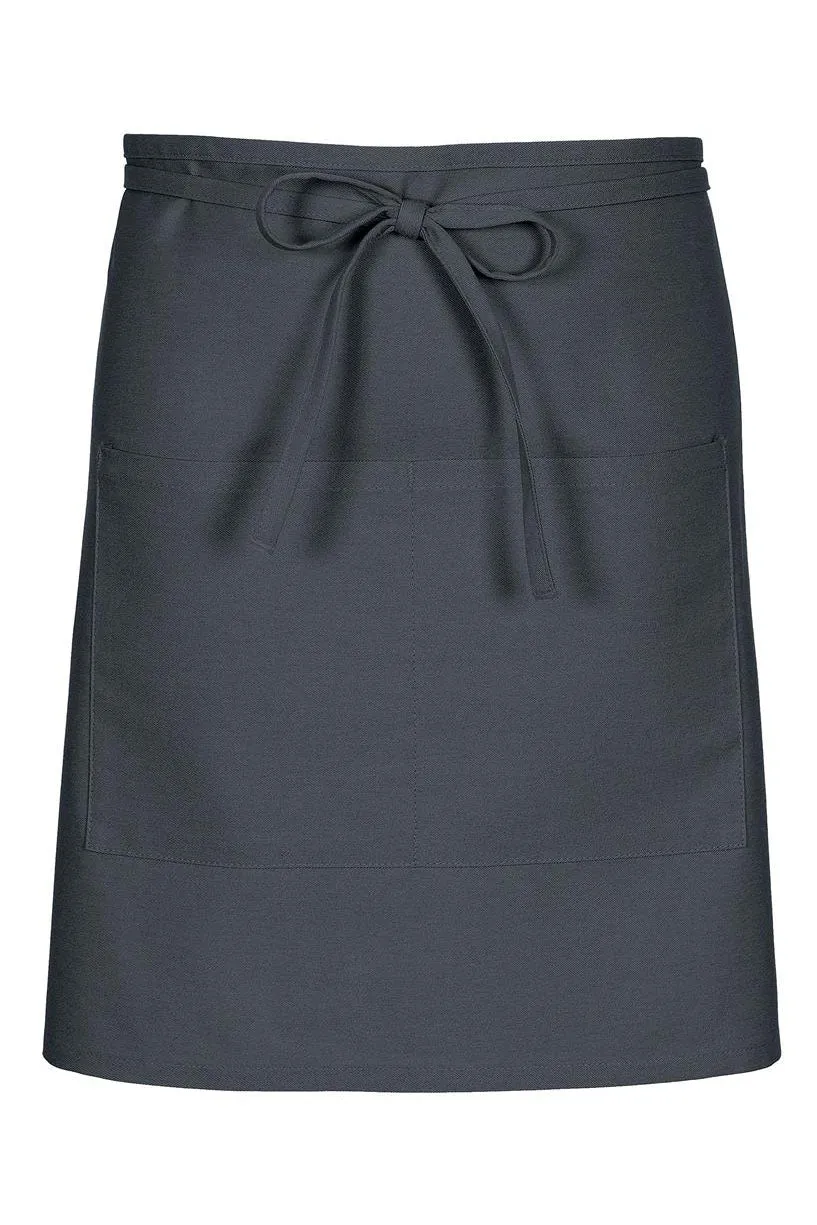 Charcoal Half Bistro Apron (2 Pockets)