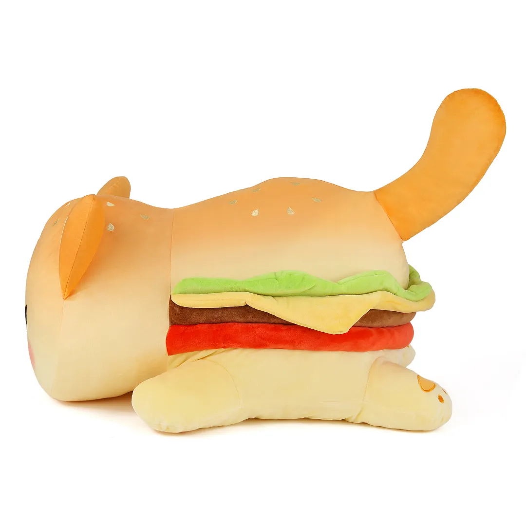 Cheeseburger Cat Pillow Plush