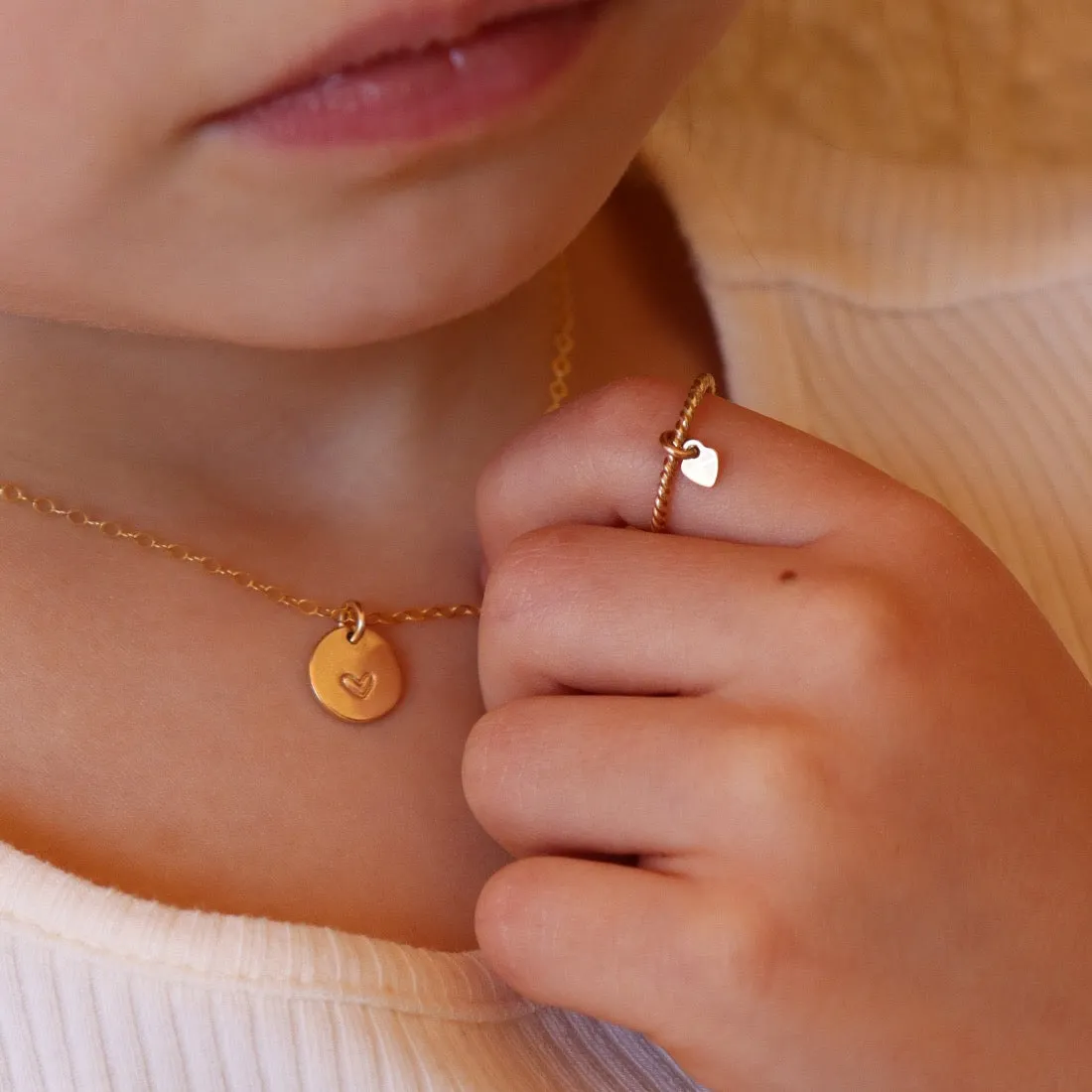 Children's Heart Charmed Ring | Wholesale