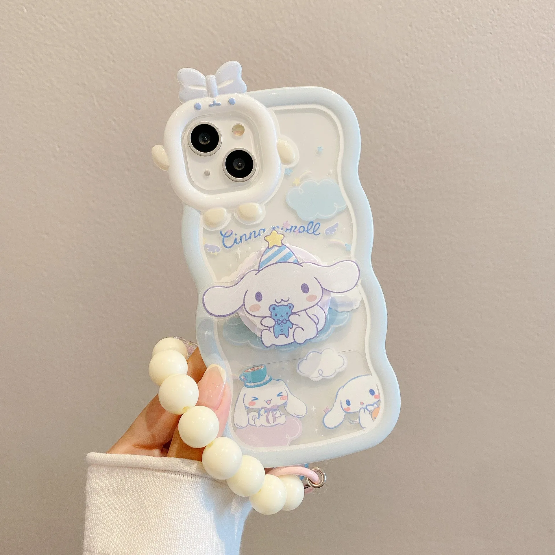 Cinnamoroll Cloud Lanyard Bracket Phone Case