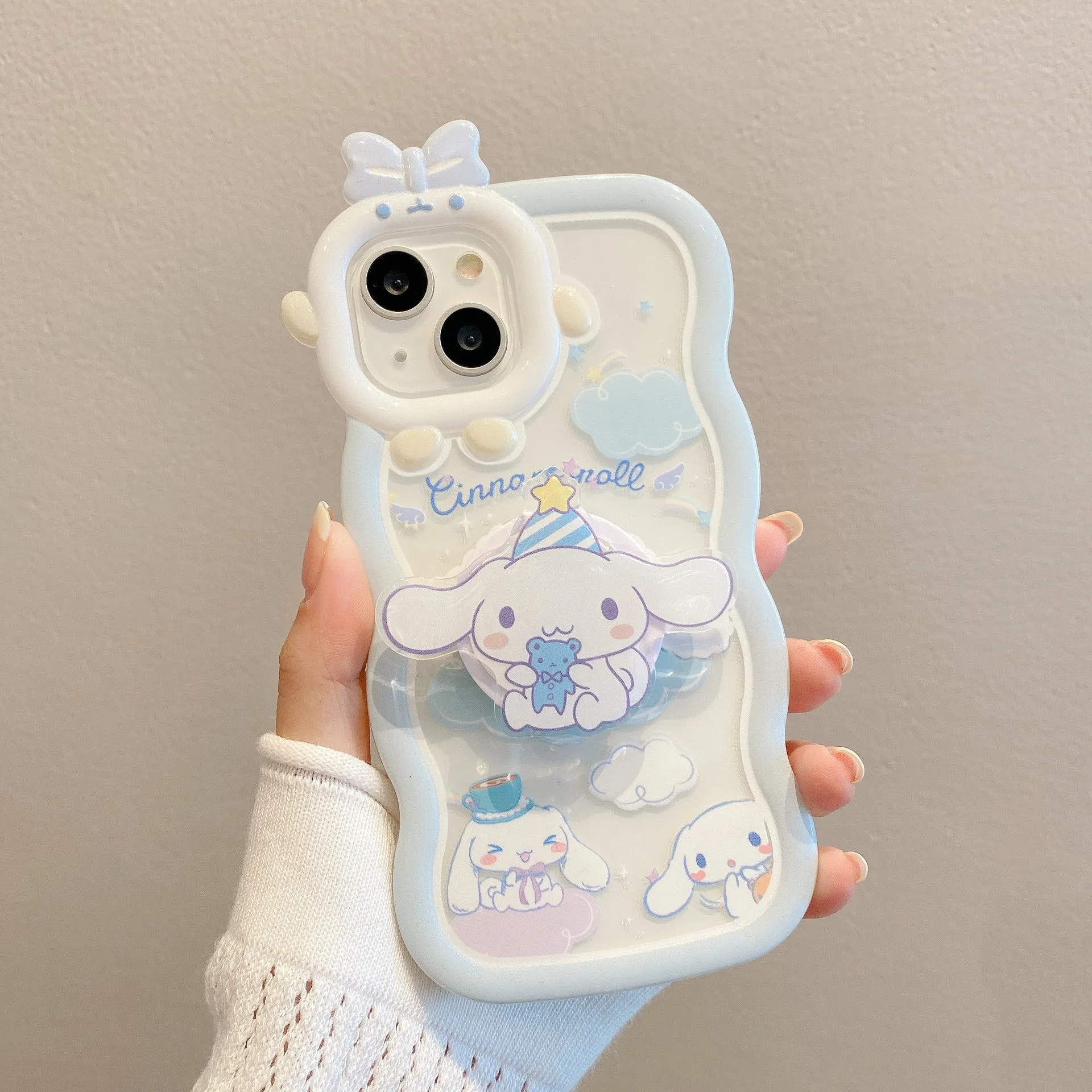 Cinnamoroll Cloud Lanyard Bracket Phone Case