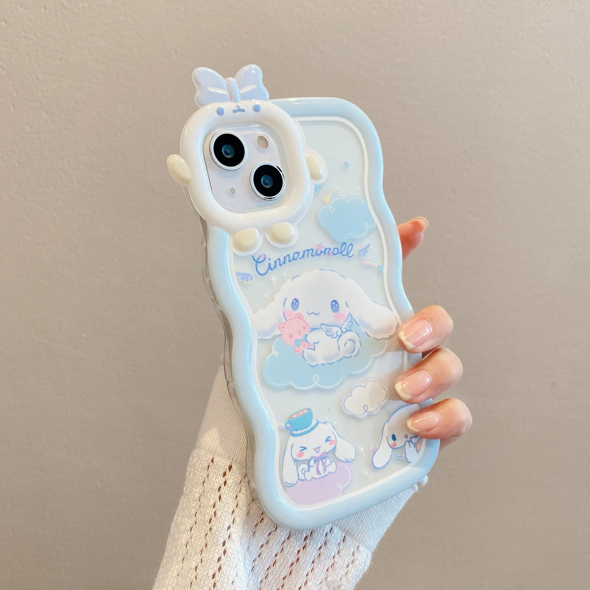 Cinnamoroll Cloud Lanyard Bracket Phone Case