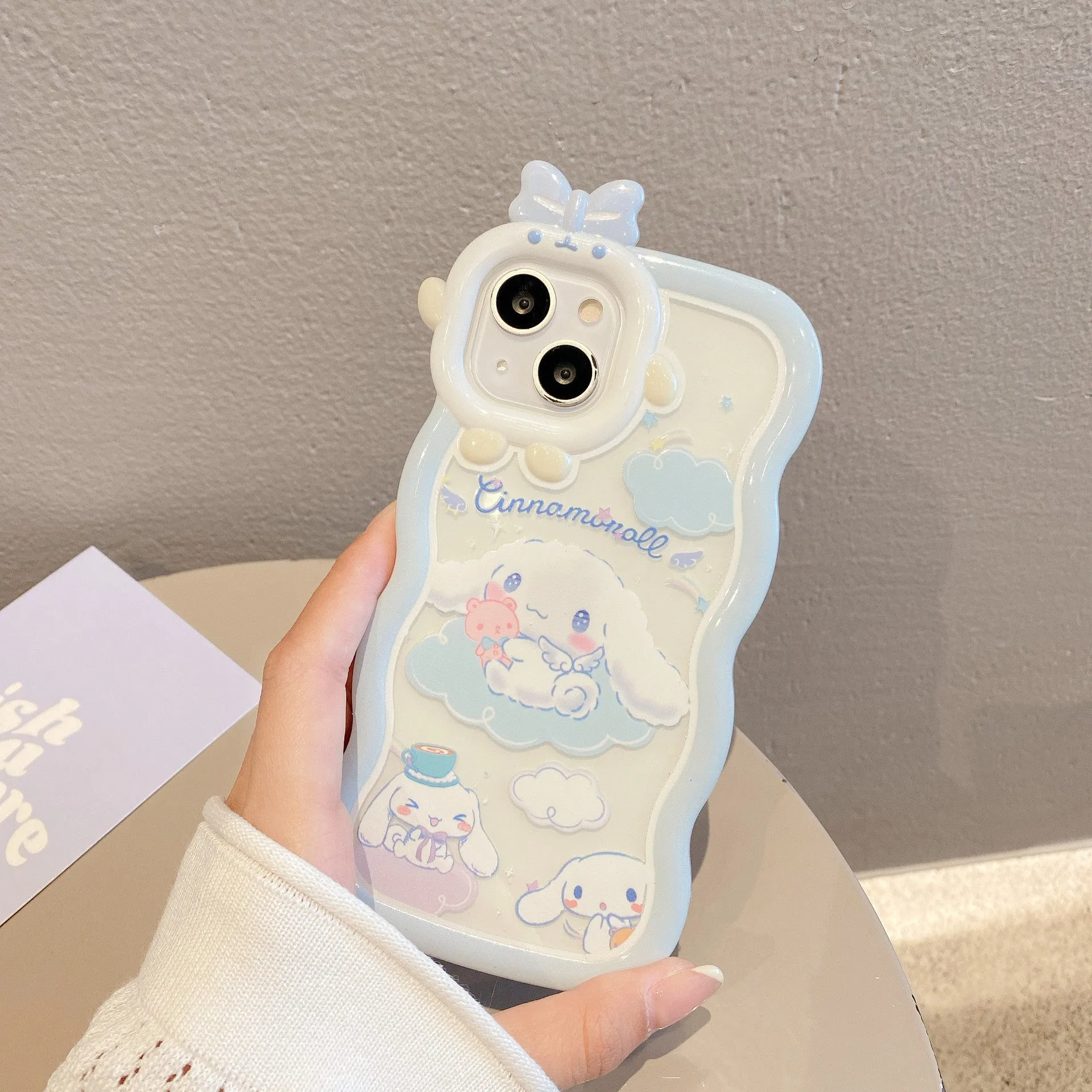 Cinnamoroll Cloud Lanyard Bracket Phone Case