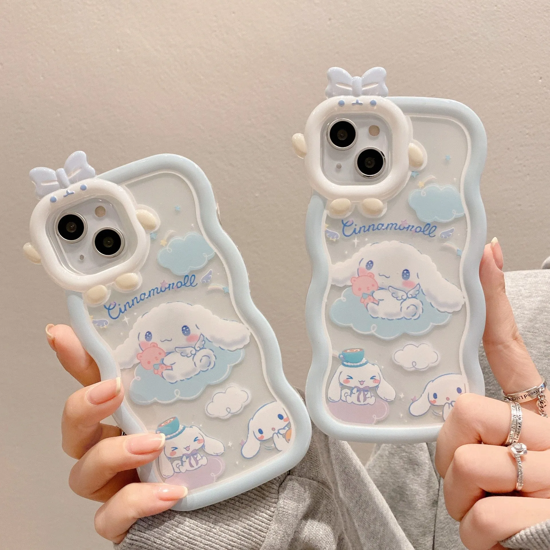 Cinnamoroll Cloud Lanyard Bracket Phone Case