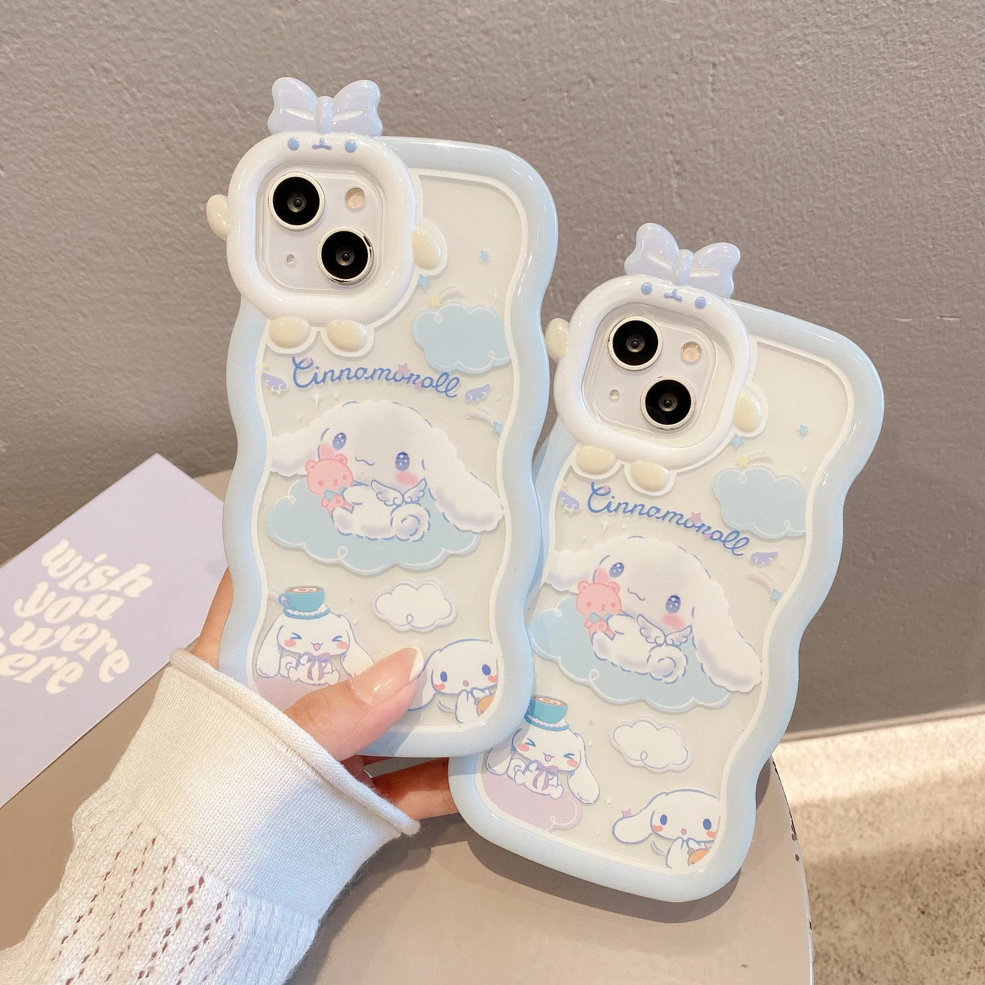 Cinnamoroll Cloud Lanyard Bracket Phone Case