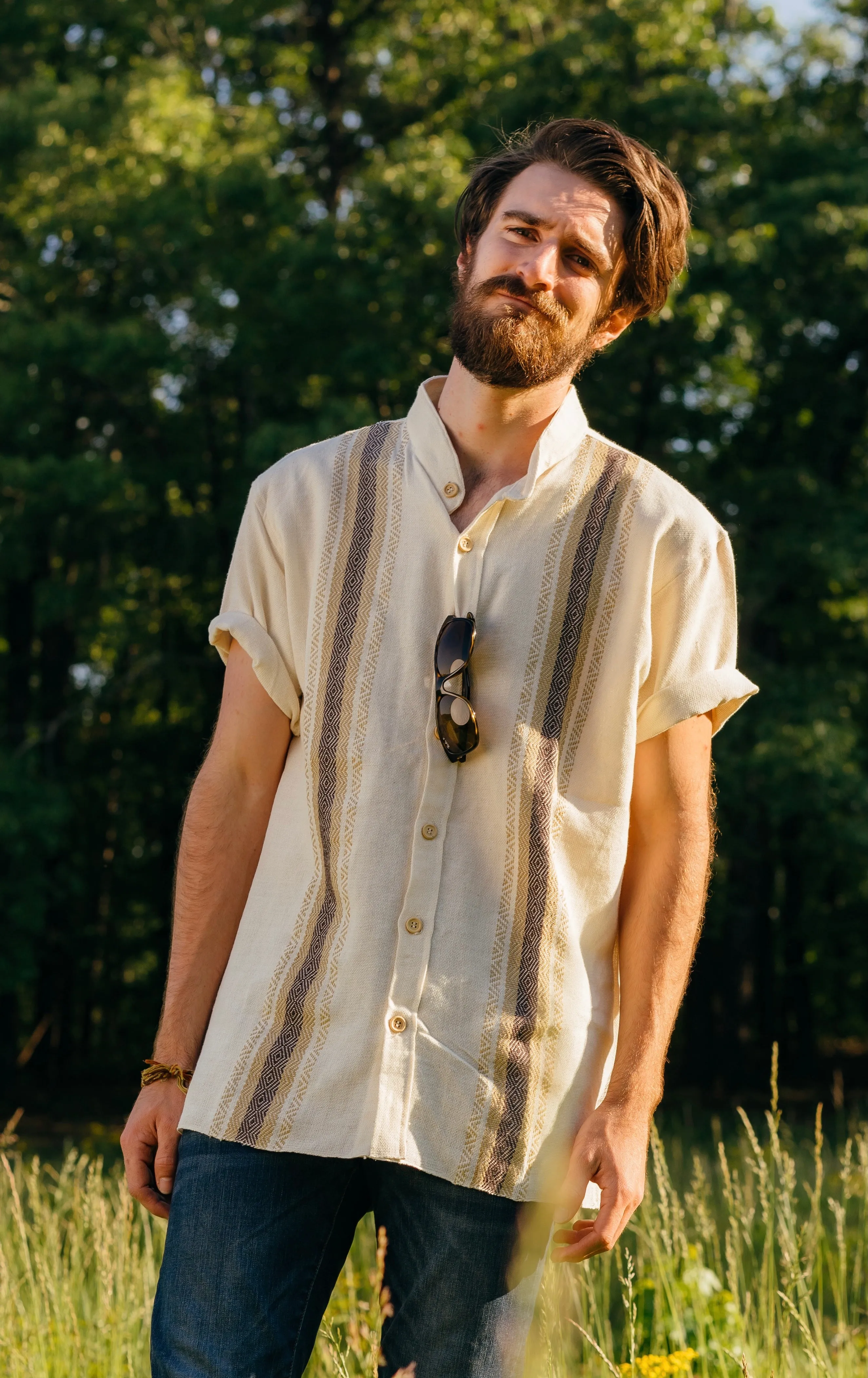 Cómodo Mens Handwoven Cotton Shirt