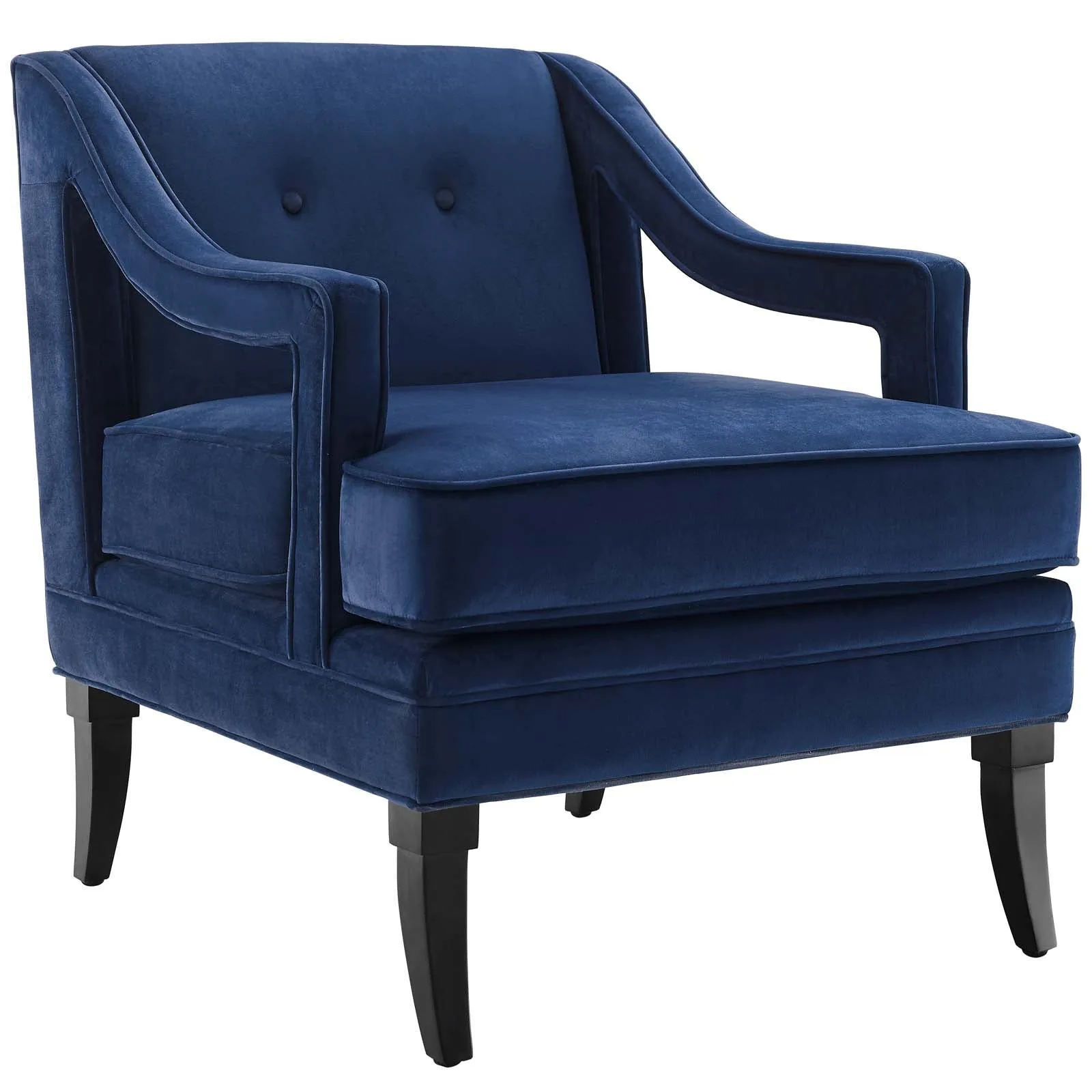 Concur Button Tufted Performance Velvet Armchair by Modway