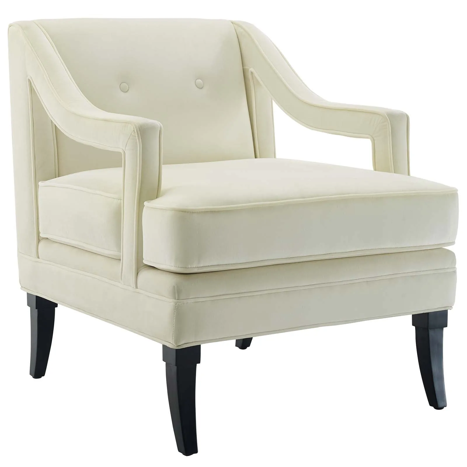 Concur Button Tufted Performance Velvet Armchair by Modway