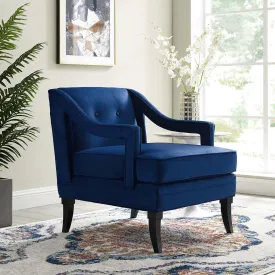 Concur Button Tufted Performance Velvet Armchair by Modway