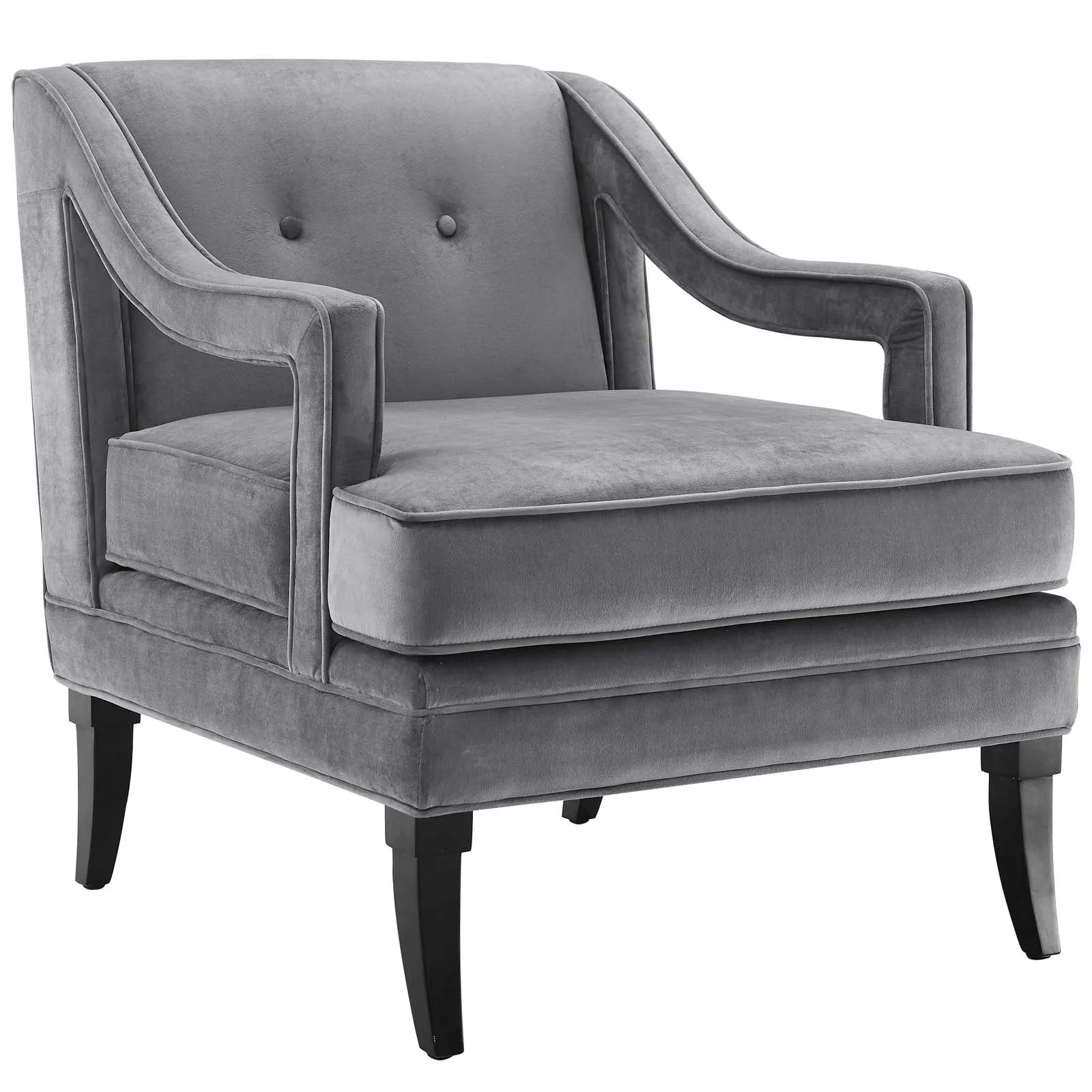 Concur Button Tufted Performance Velvet Armchair by Modway