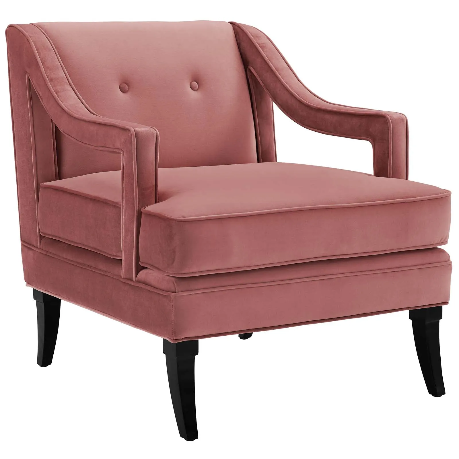 Concur Button Tufted Performance Velvet Armchair by Modway