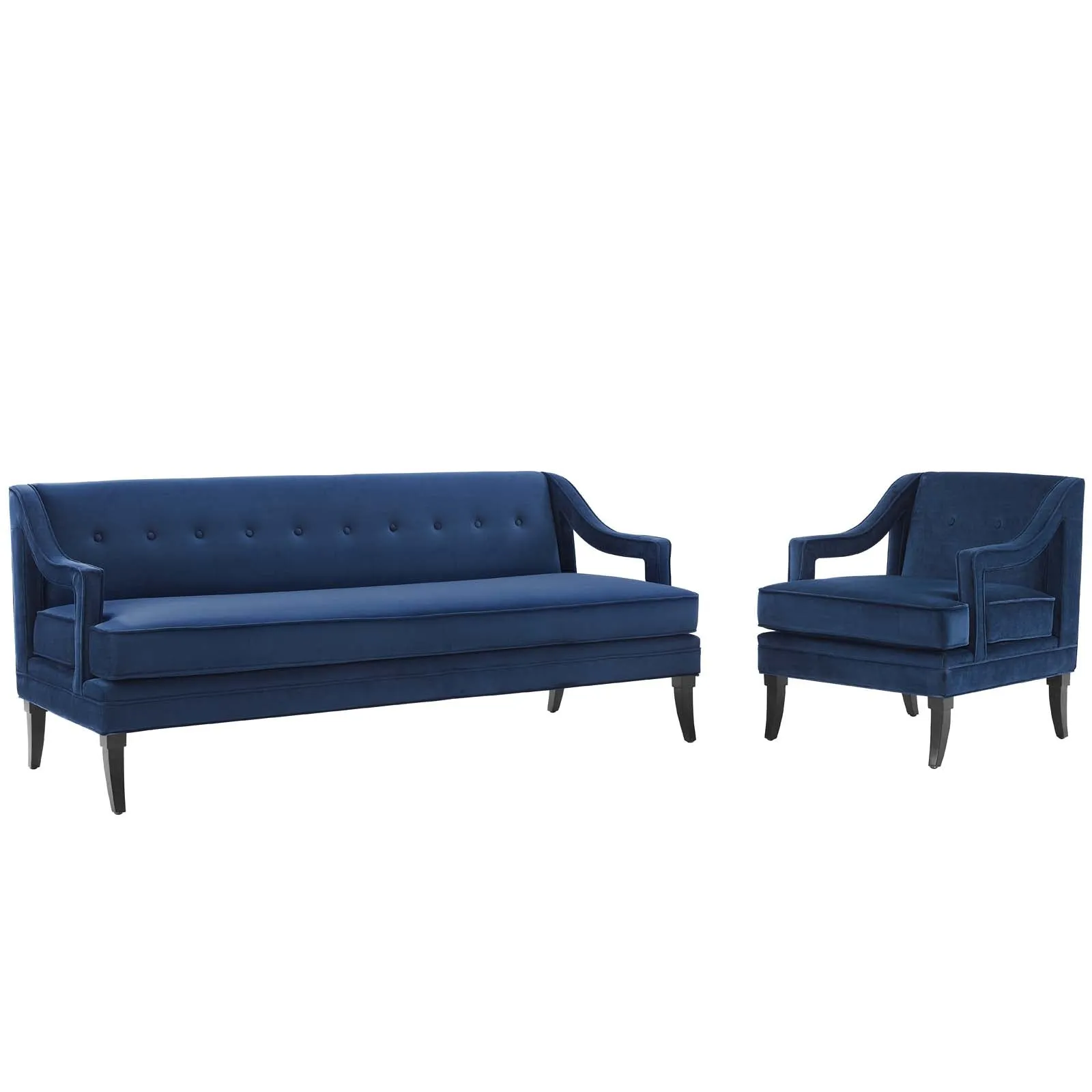 Concur Living Room Set Performance Velvet Set of 2 by Modway