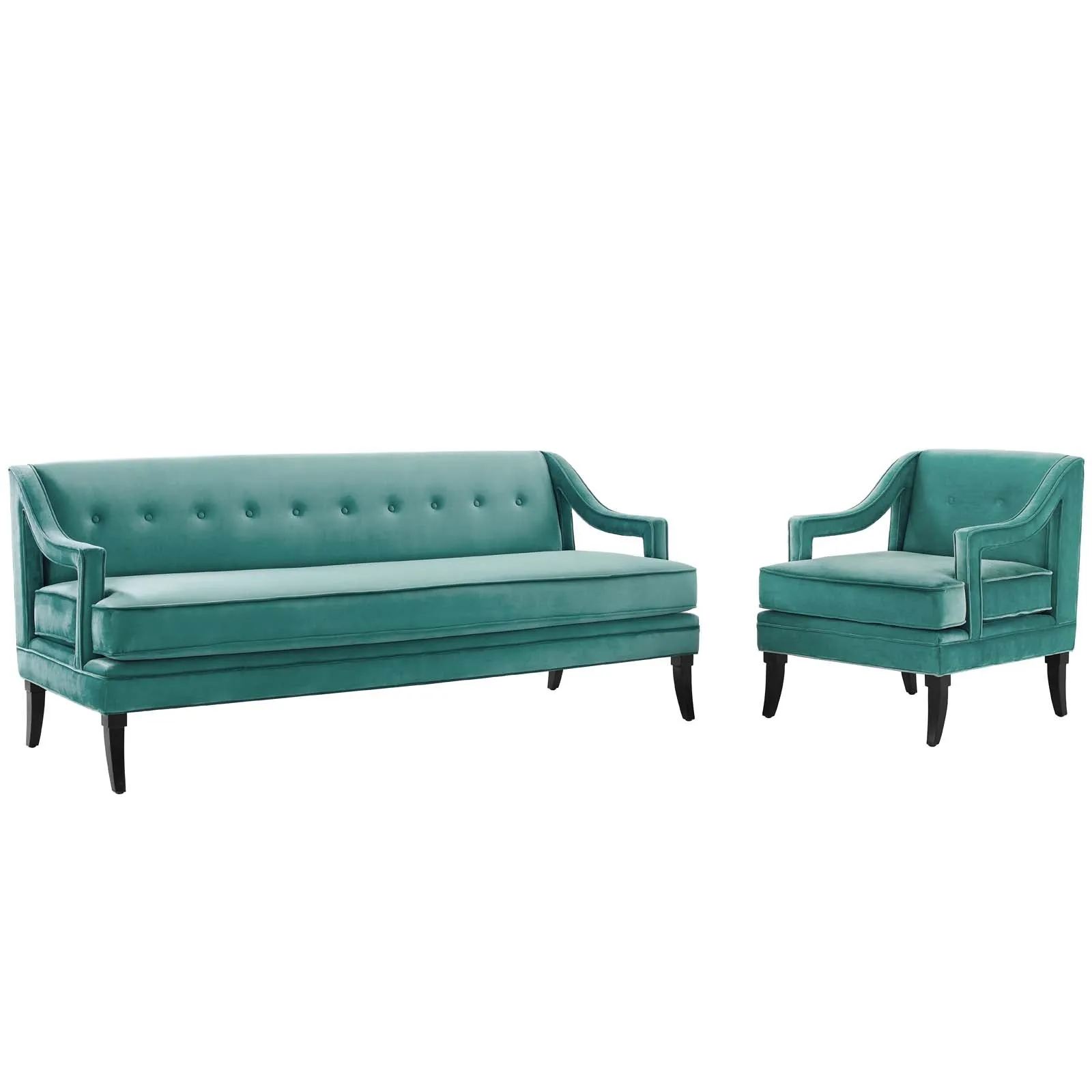 Concur Living Room Set Performance Velvet Set of 2 by Modway