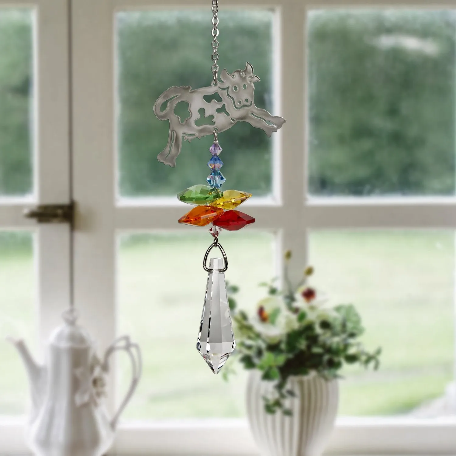 Crystal Fantasy Suncatcher - Cow