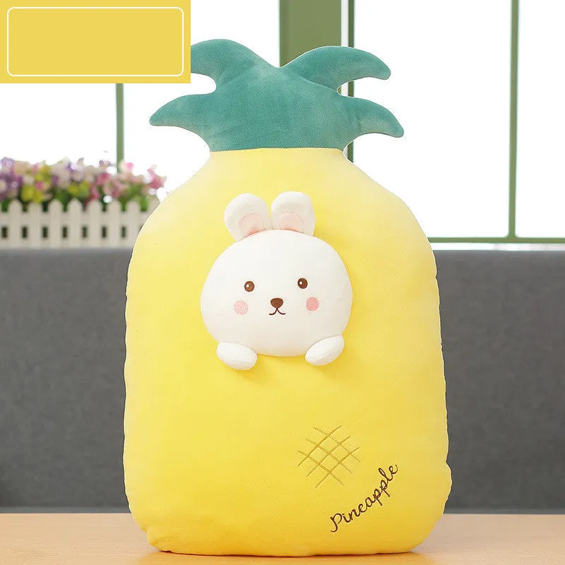 Cute Banana Carrot Fruit Plush Pillow