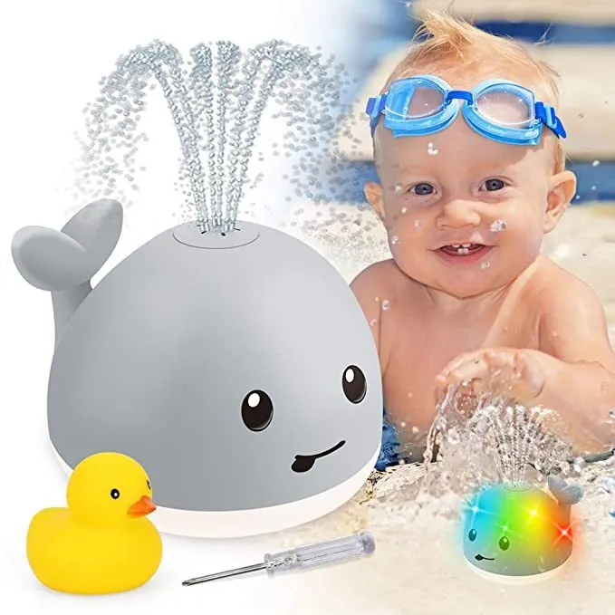 Cute Cartoon Whale Spraying Water Bath Toy