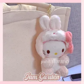 Cute Hello Kitty Plush Pendant Cartoon Doll Doll Pendant Backpack Keychain