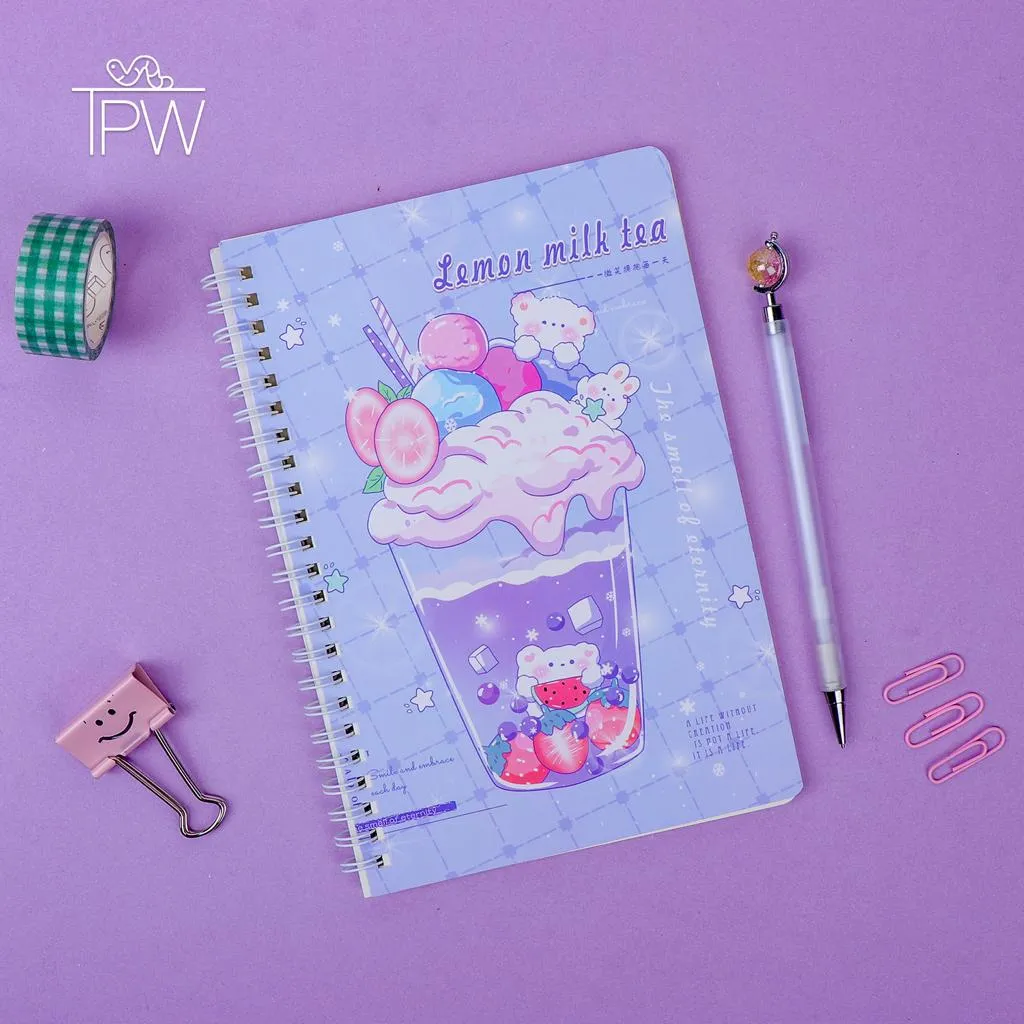 Cute Soft Cover Cartoon Spiral Notebook