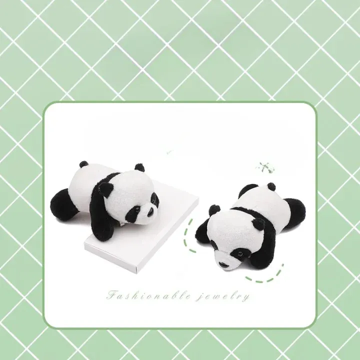 Cute Soft Plush Panda Brouch Enamel Pin