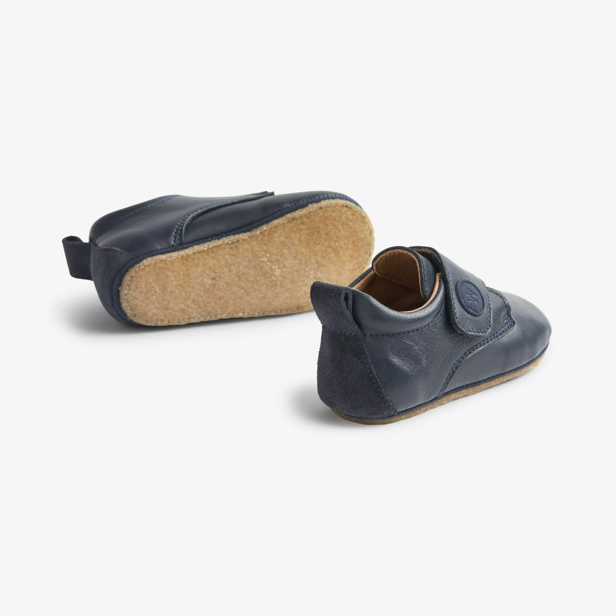 Dakota Leather Home Shoe | Baby - navy