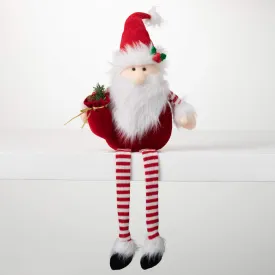 Dangling Legged Plush Santa