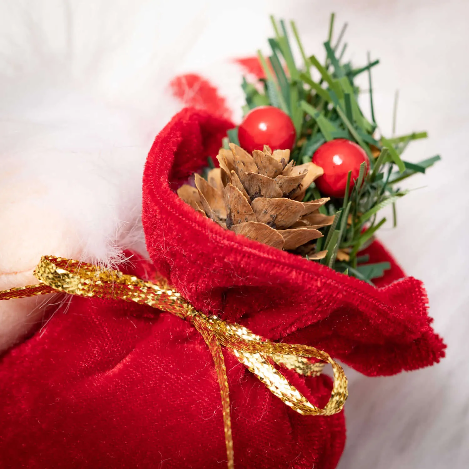 Dangling Legged Plush Santa