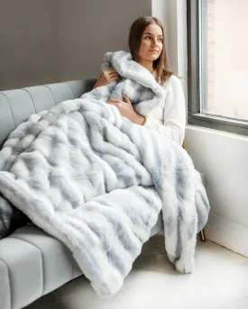 Denim and Cream Blanket