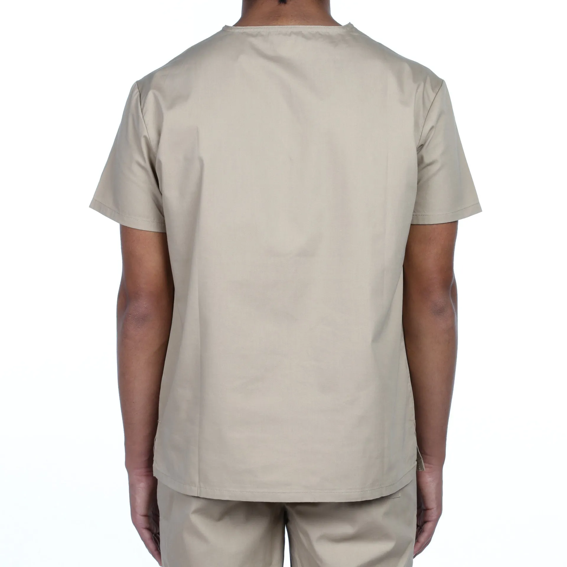 Dickies Unisex V-Neck One Pocket Scrub Top - Khaki