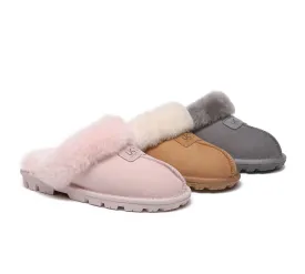 Double Face Sheepskin Wool Home Slippers Suzie Scuff