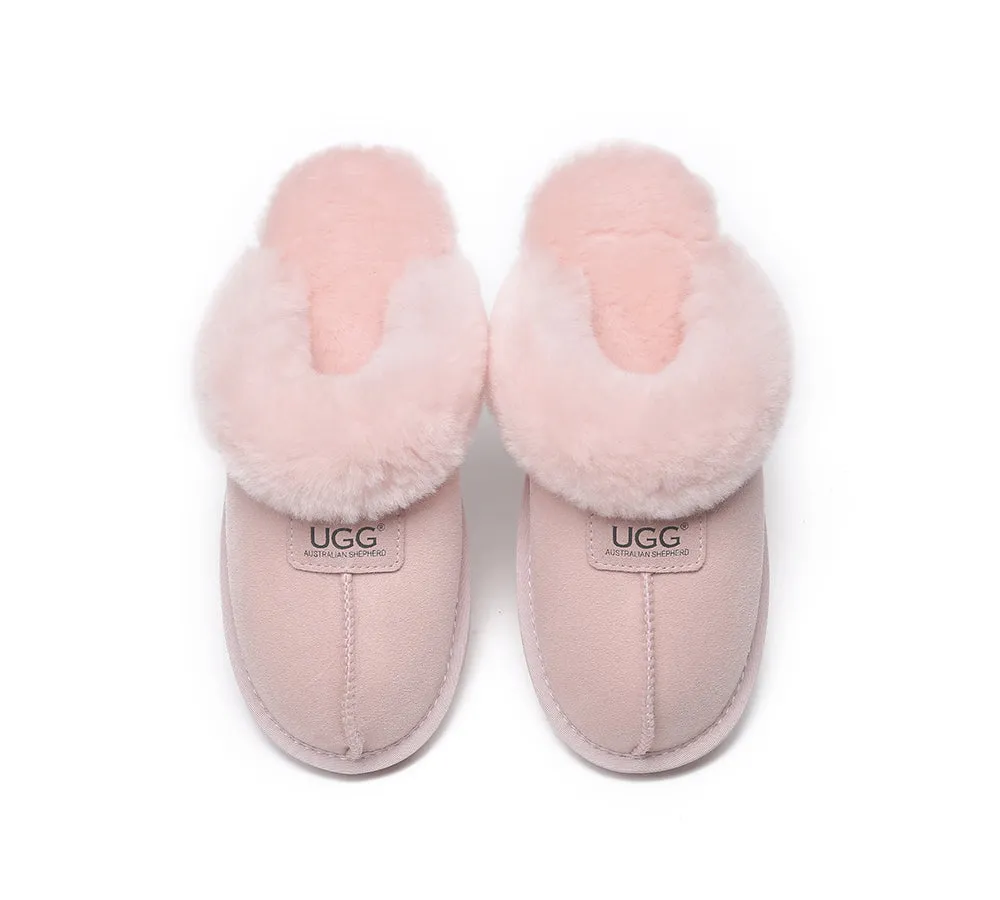 Double Face Sheepskin Wool Home Slippers Suzie Scuff