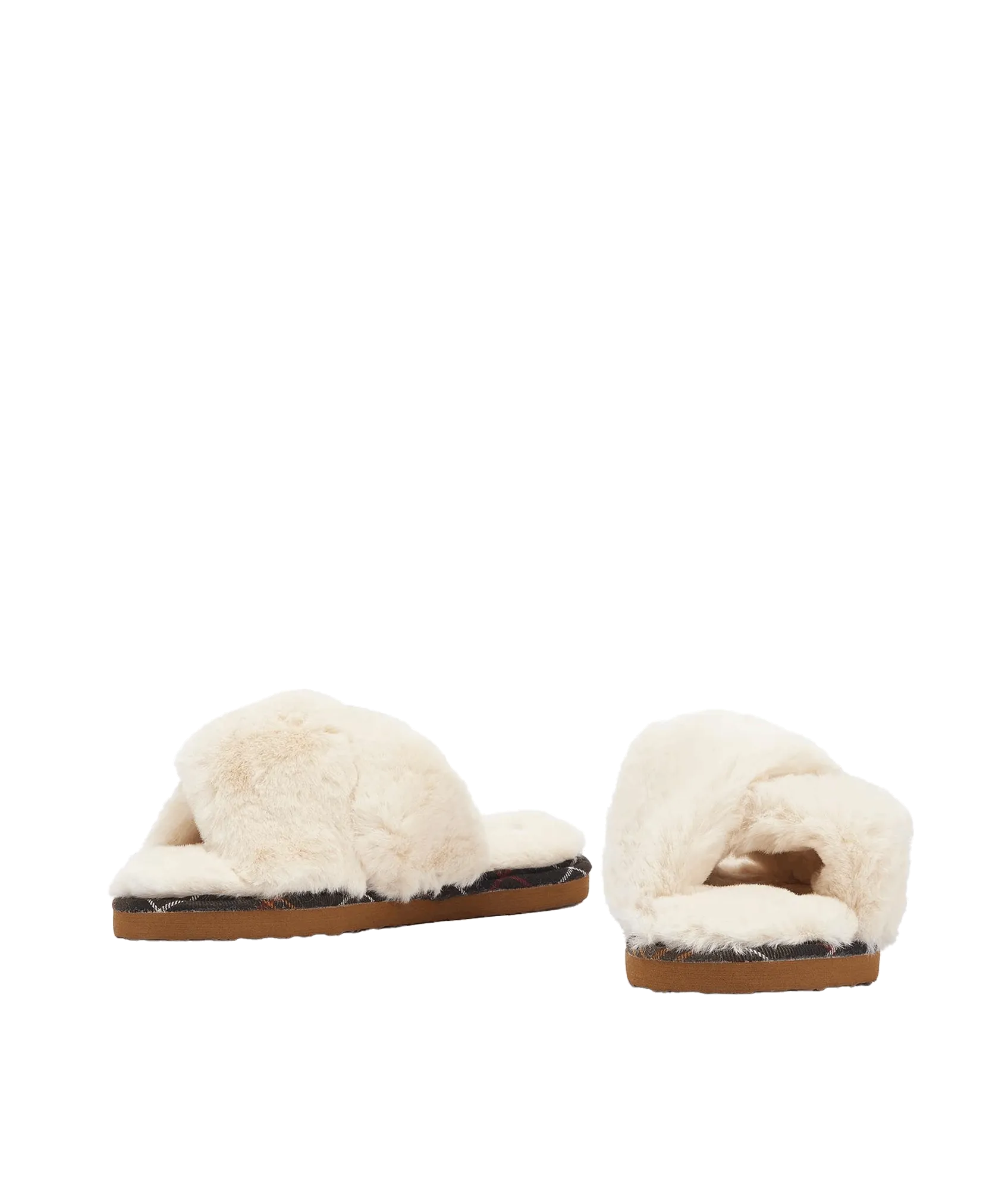 Eliza Cross Over Slippers - Cream