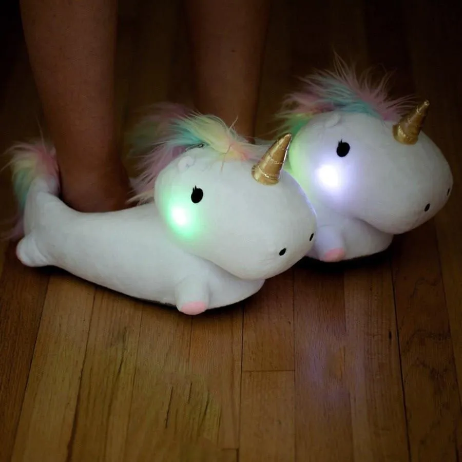 Enchanted Light-Up Unicorn Slippers