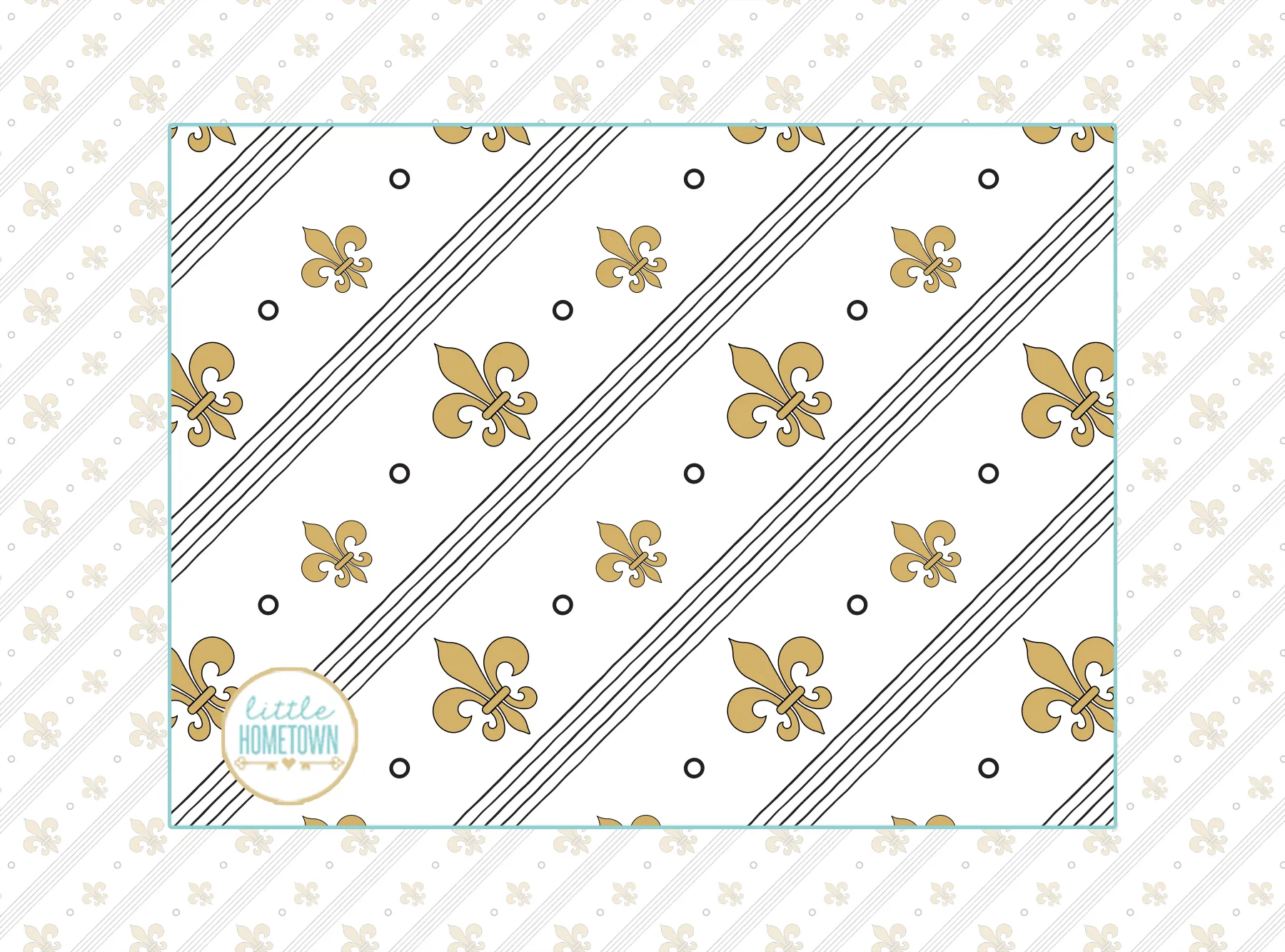 Fleur De Lis Plush Throw Blanket 60x80