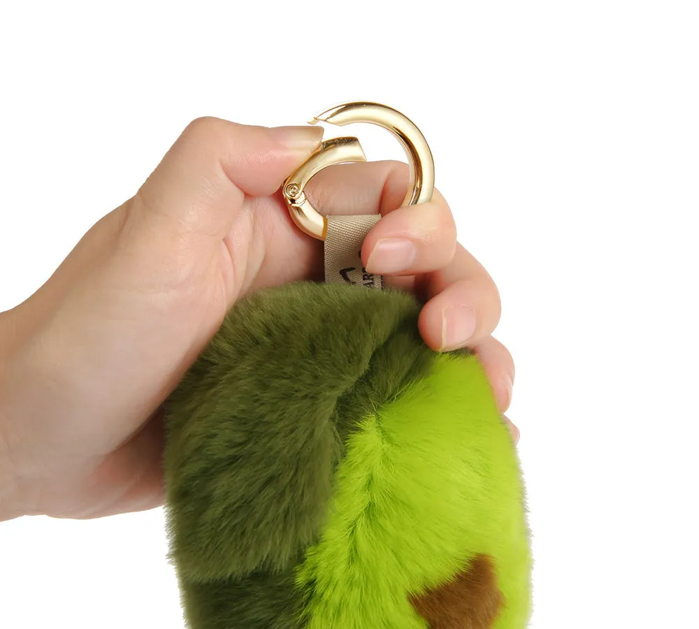 Fluffy Avocado Keyring Keychain Pandents Bag Charm