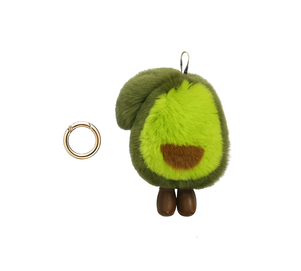 Fluffy Avocado Keyring Keychain Pandents Bag Charm