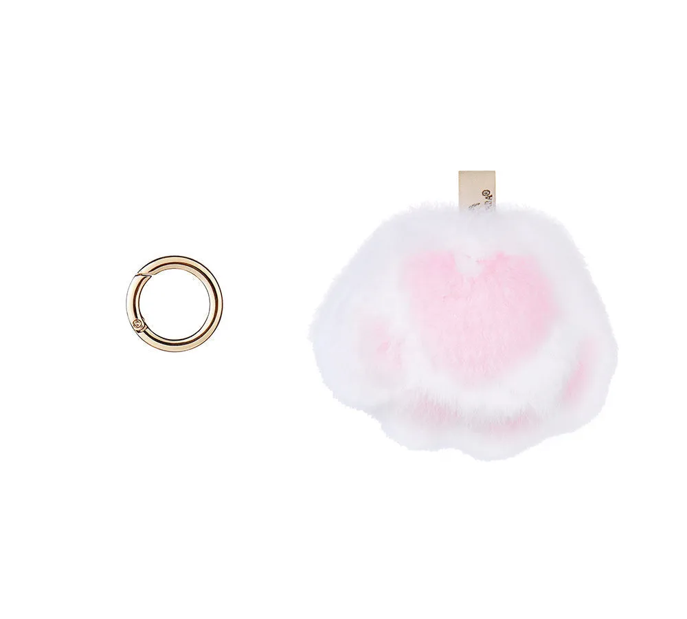 Fluffy Cat Paw Keyring Keychain Pandent Bag Cham