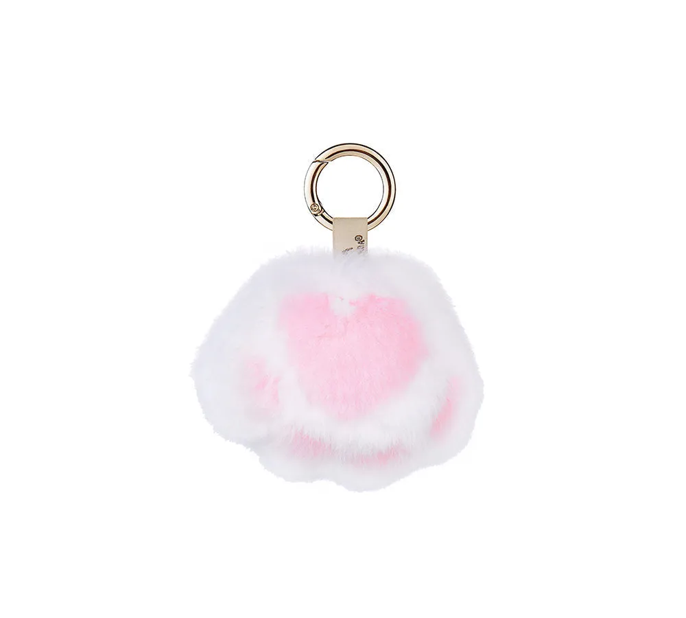 Fluffy Cat Paw Keyring Keychain Pandent Bag Cham