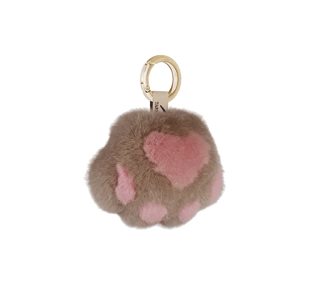 Fluffy Cat Paw Keyring Keychain Pandent Bag Cham