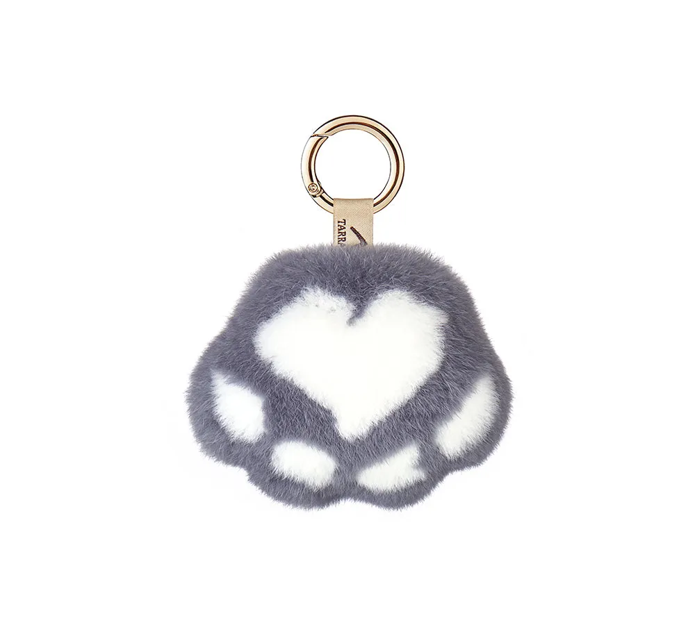 Fluffy Cat Paw Keyring Keychain Pandent Bag Cham