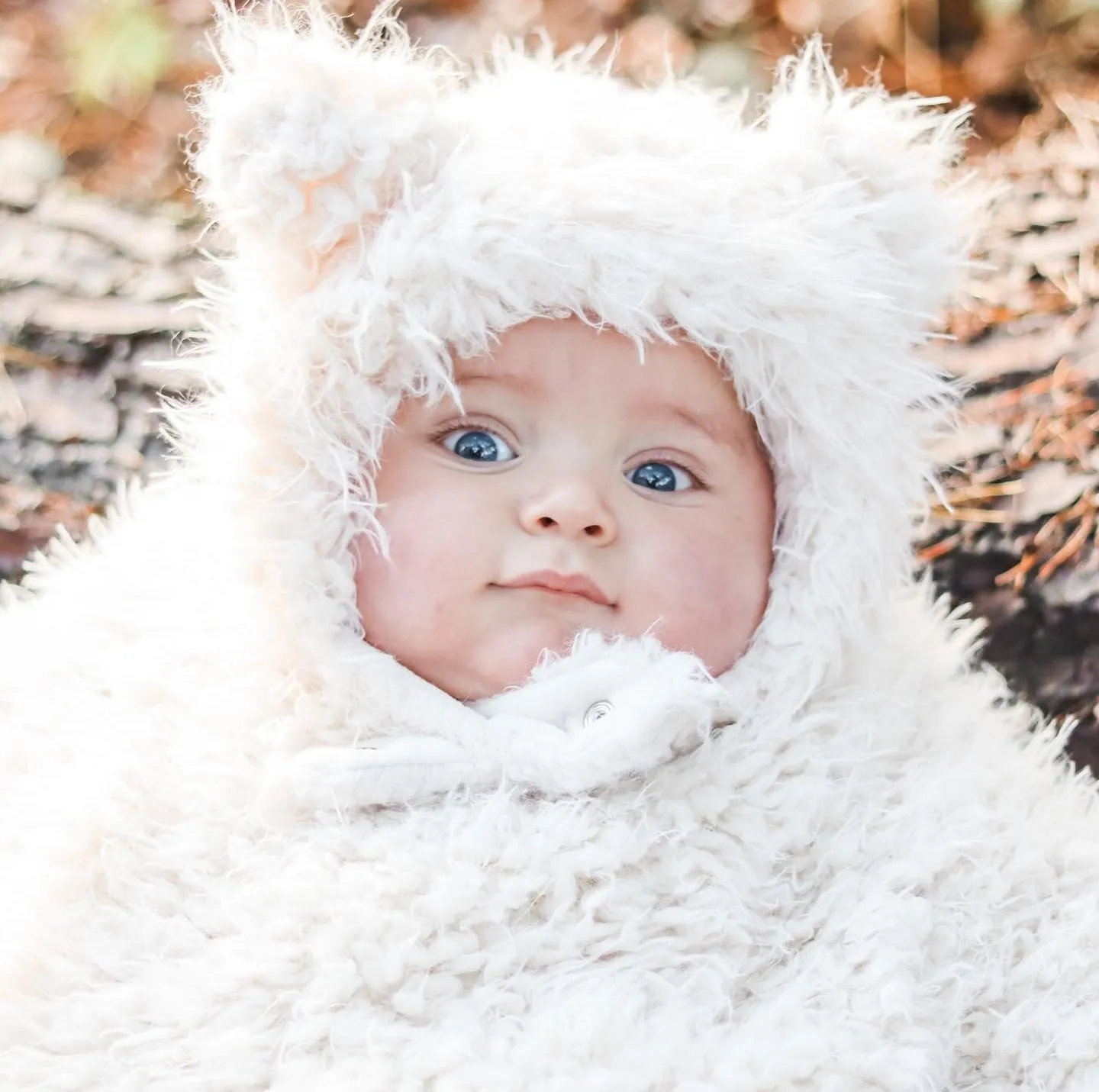 FLUFFY RANA MONBEBE BABY HAT