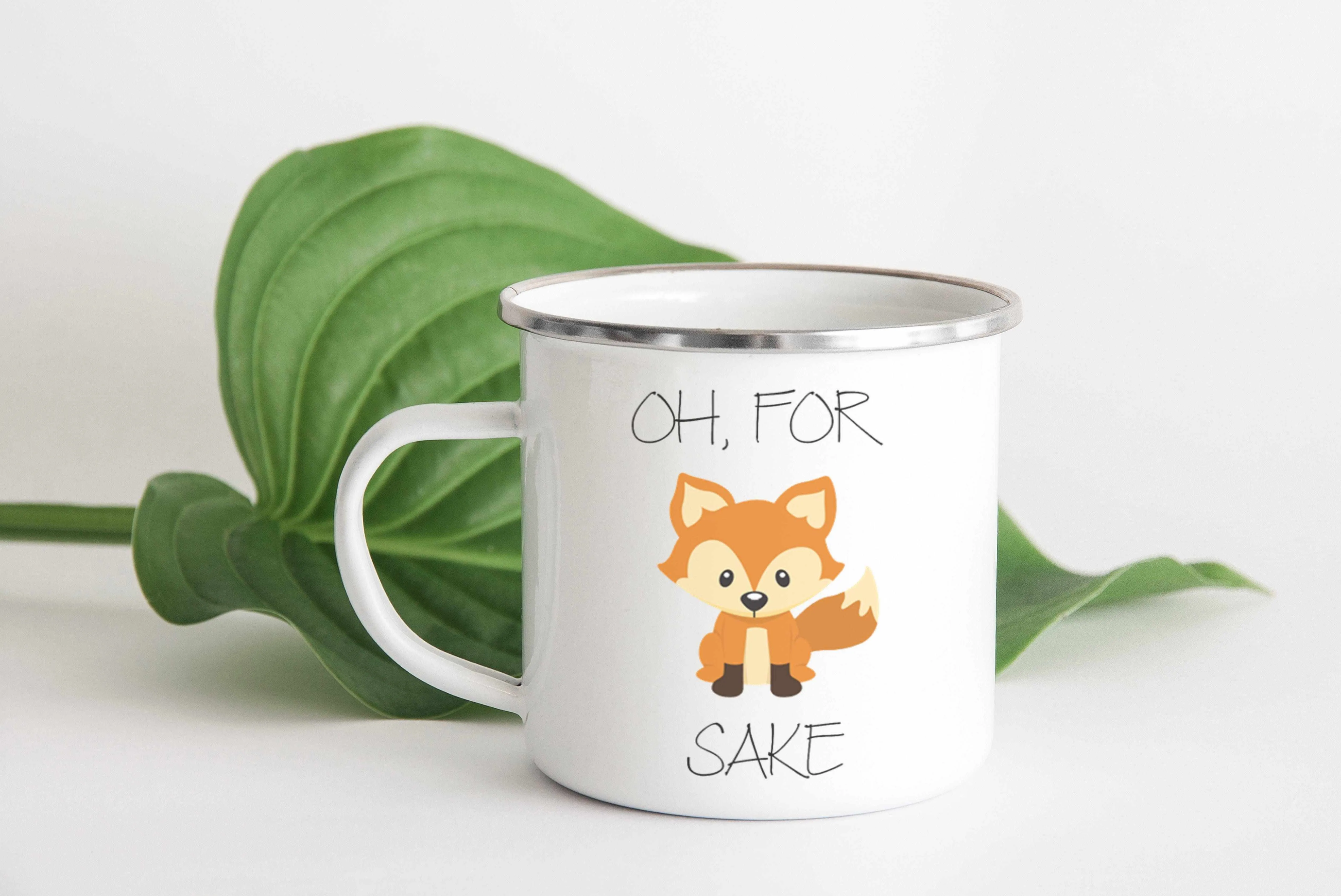 For Fox Sake Enamel Mug