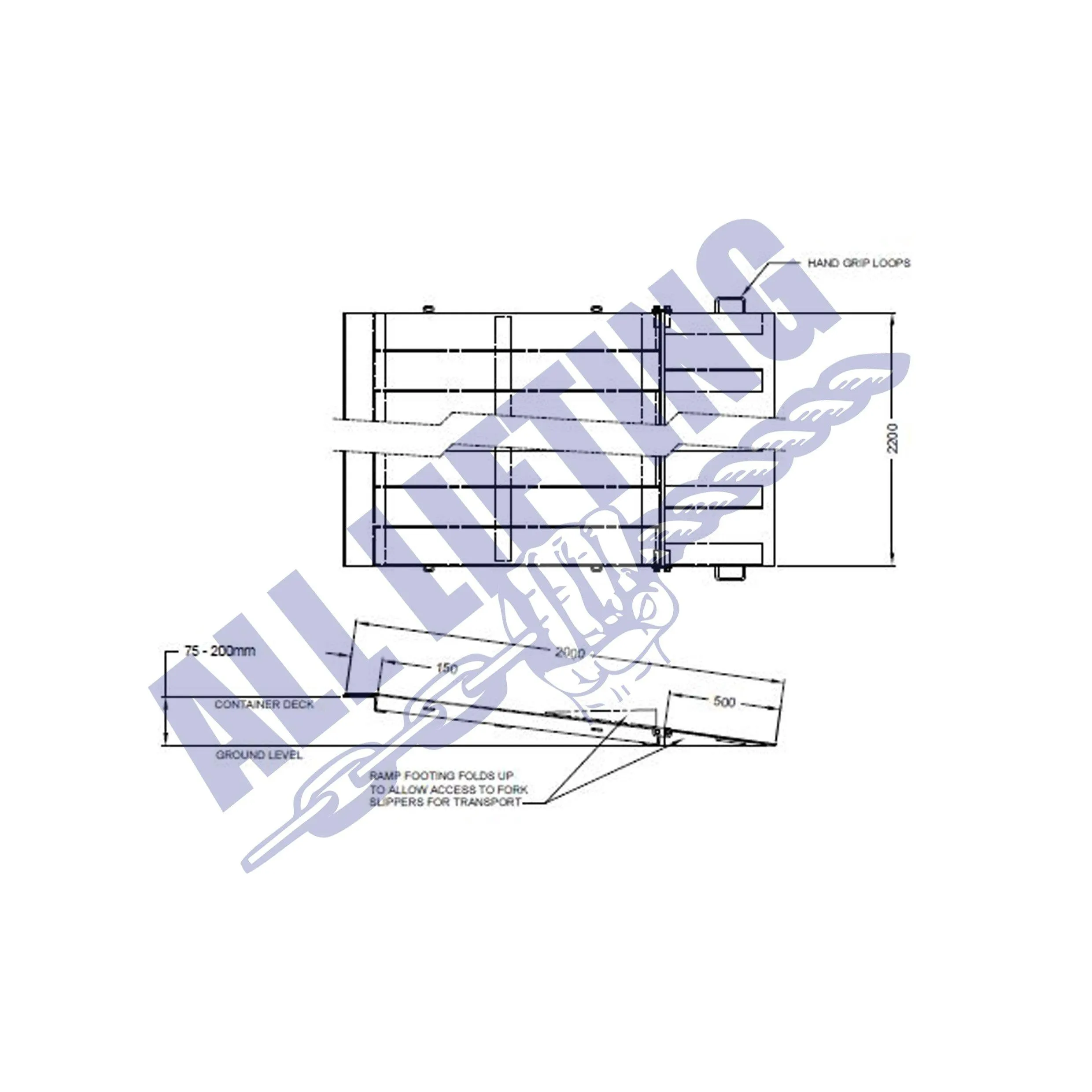 Forklift Container Access Ramp