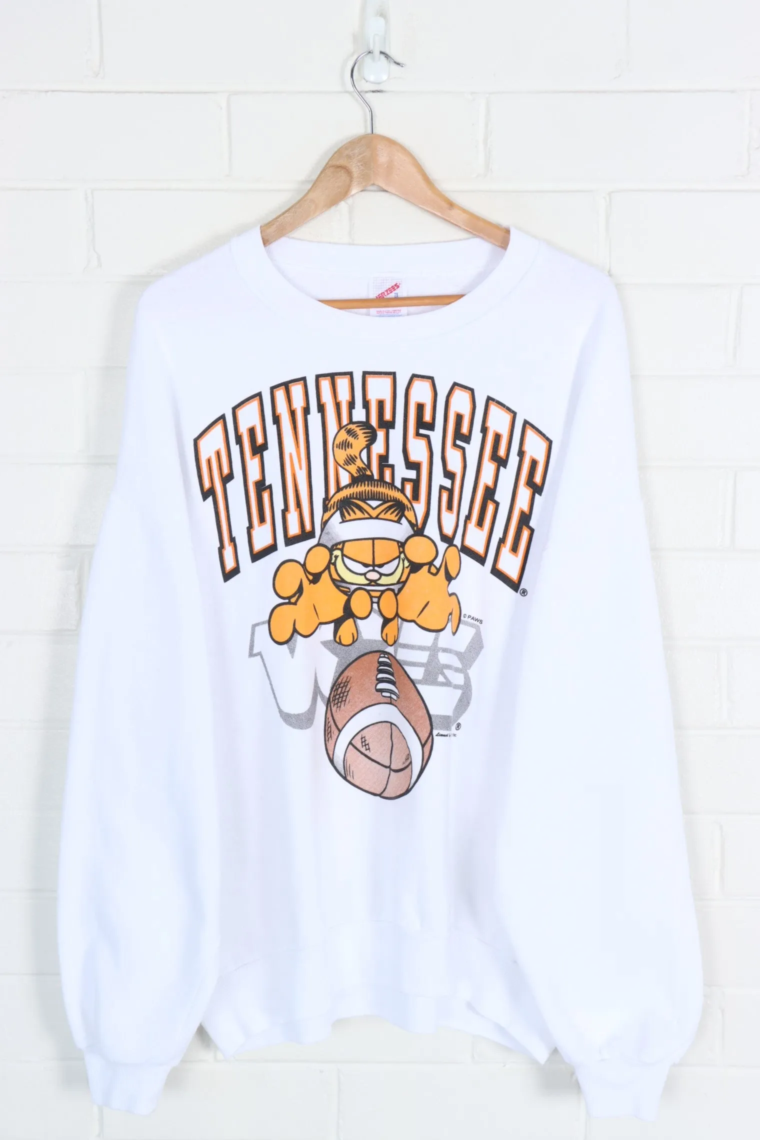 GARFIELD Paws Tennessee College Football Comic Sweatshirt (XXL)