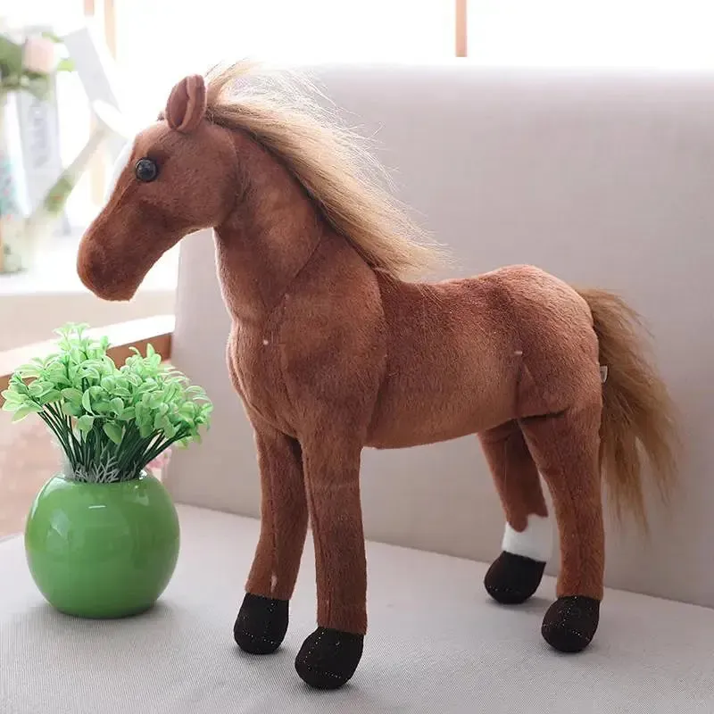 Giant Realistic Plush Horse Toy