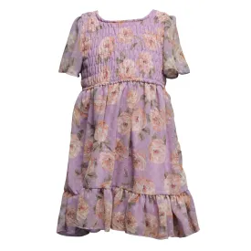 Girls Smocked Ruffle Baby Doll Dress